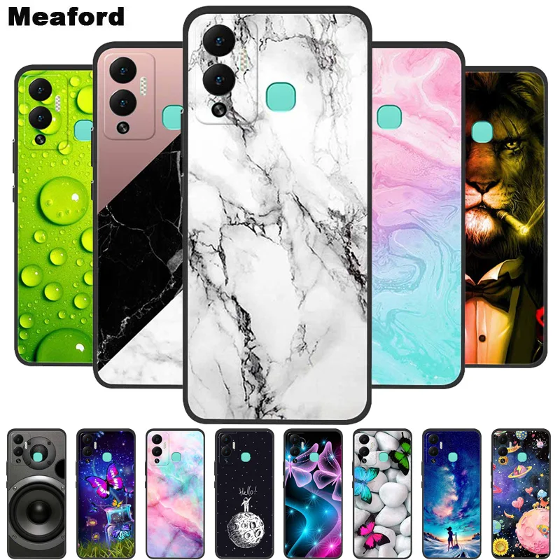 For Infinix Hot 12 Play NFC Case 2022 Marble Soft Silicone TPU Phone Cover For Infinix Hot12 Play NFC Back Case X6816D Capa