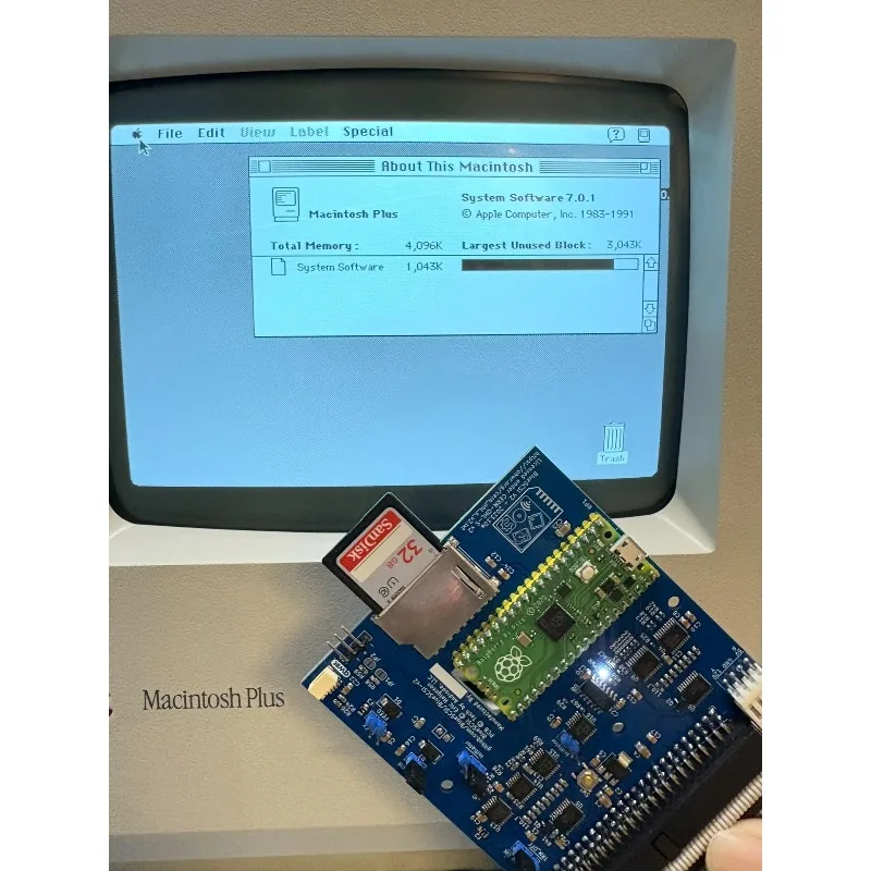 V2 Built-In SCSI Solid State Hard Disk Emulator Powered By Pico Chip Storage Replacement for Vintage Desktop Devices