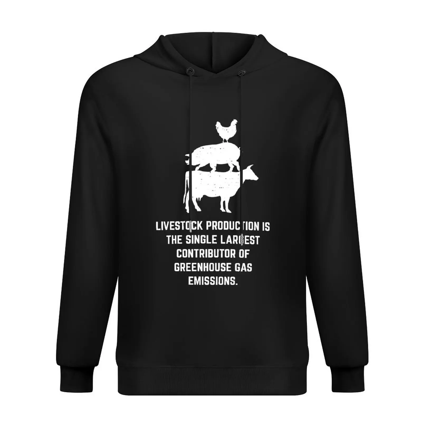 

Livestock Production greenhouse gas emissions #fridaysforfuture Hoodie men clothing korean autumn clothes designer hoodies