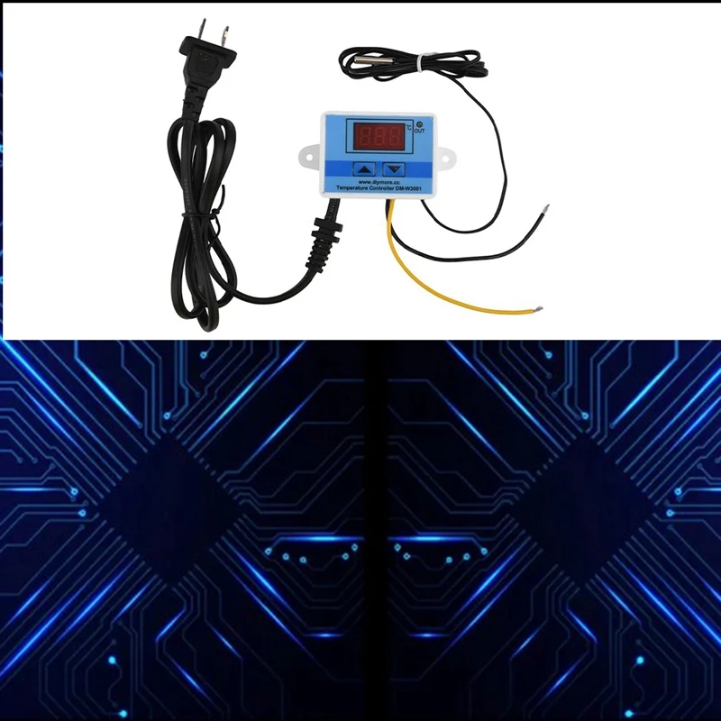 110-220V/1500W XH-W3002 Controller Computerized Digital Temperature Control Switch +US Plug