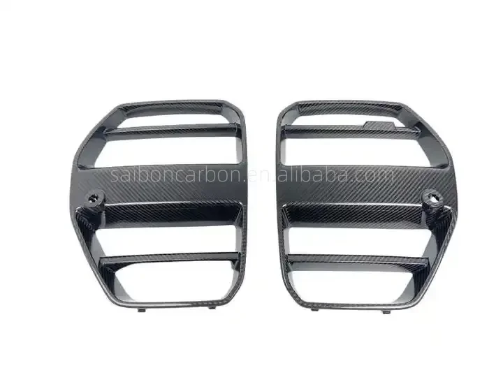 

G80 M3 Carbon Fiber Front Bumper Grille Bumper Cover Nose Trim ST-Style For 2021+ BMW G80 M3 G82 M4