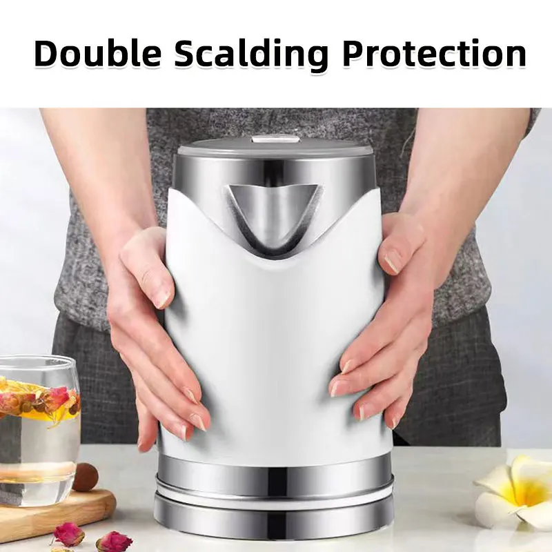 

2L Electric Kettle,110V1000W,220V1500-1700W,Quickly Boiling Water,Automatic Power-Off,Double Scalding Protection,Food Grade 304