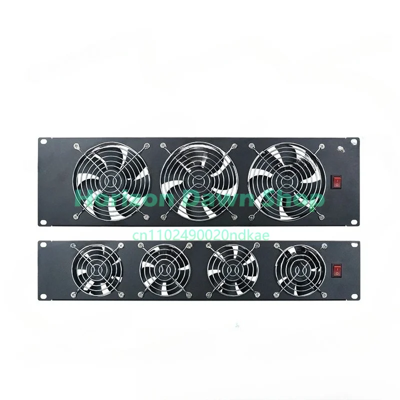 19 Inch Server Rack Mount 3U 220V High Power Exhaust Cooling Fan Panel With Lightning Protection