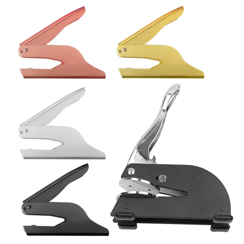 Embossing Stamp Handle 4 Colors 2 Size Stainless Steel Pliers Embossers Handle Embossing Machine Accessories Paper Printer Tools