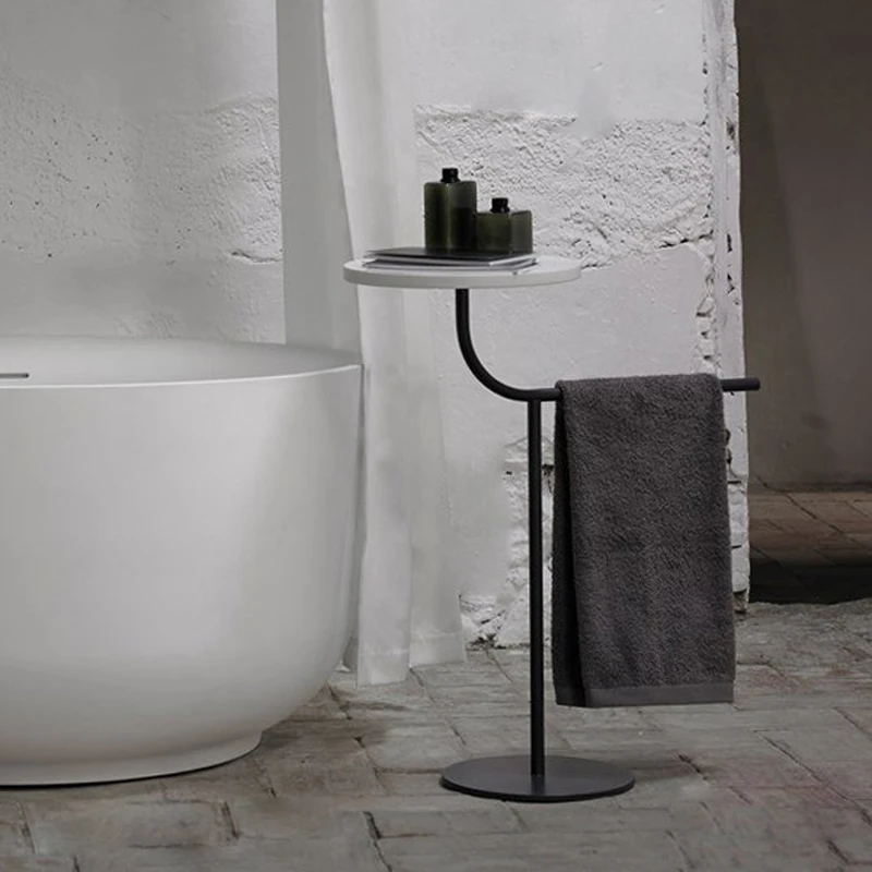 Bathroom non-punching towel rack, bathroom rack, simple wind floor bath towel rack