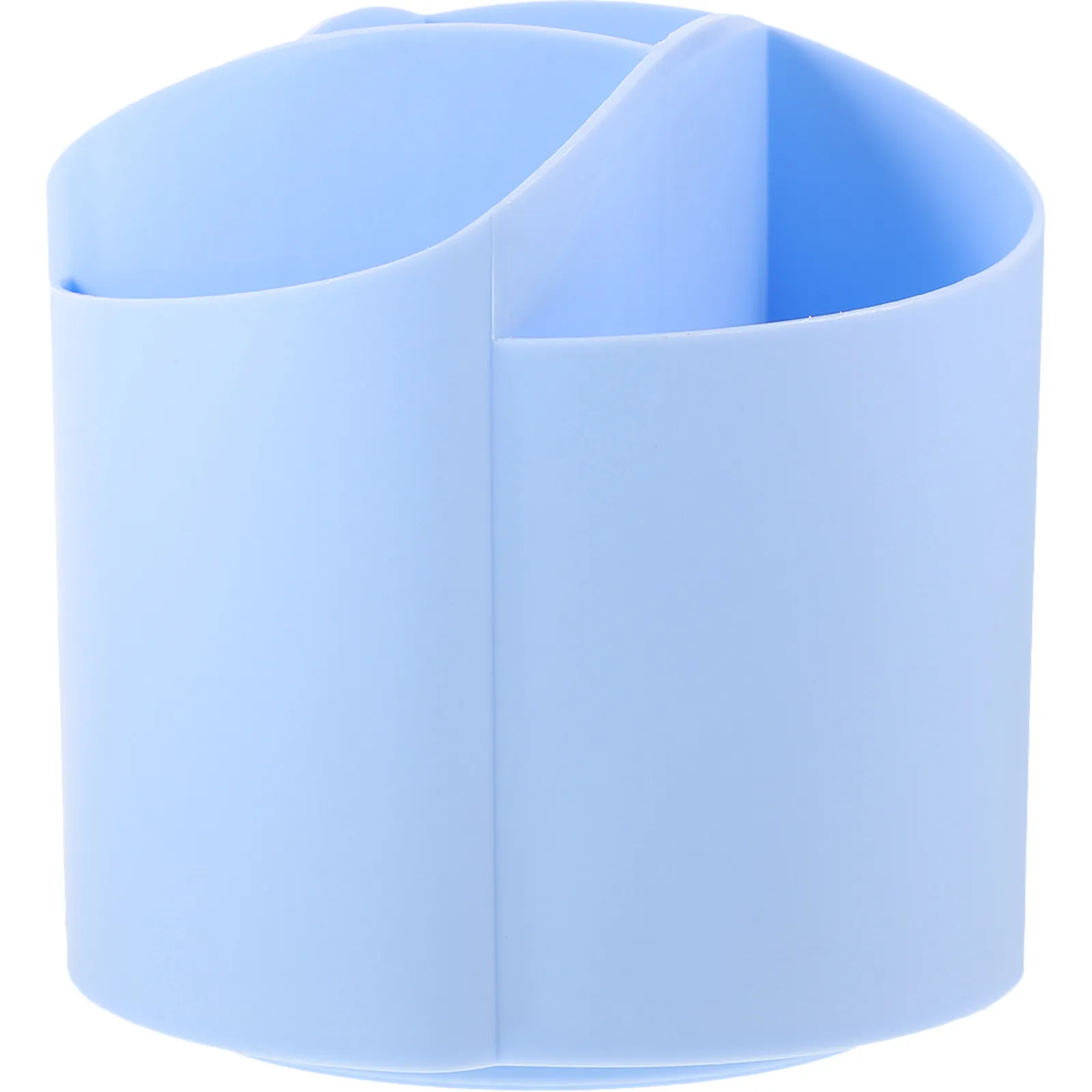 360 Rotating Brush Holder Desktop Organizer Multi Compartment Pen Pencil Storage Container Wear Resistant Plastic Desk
