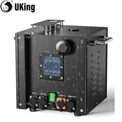 U'King-Machine de pulvérisation électronique à flamme froide étanche, équipement de scène, contrôle DMXorgControl à distance pour spectacle musical de mariage, 700W