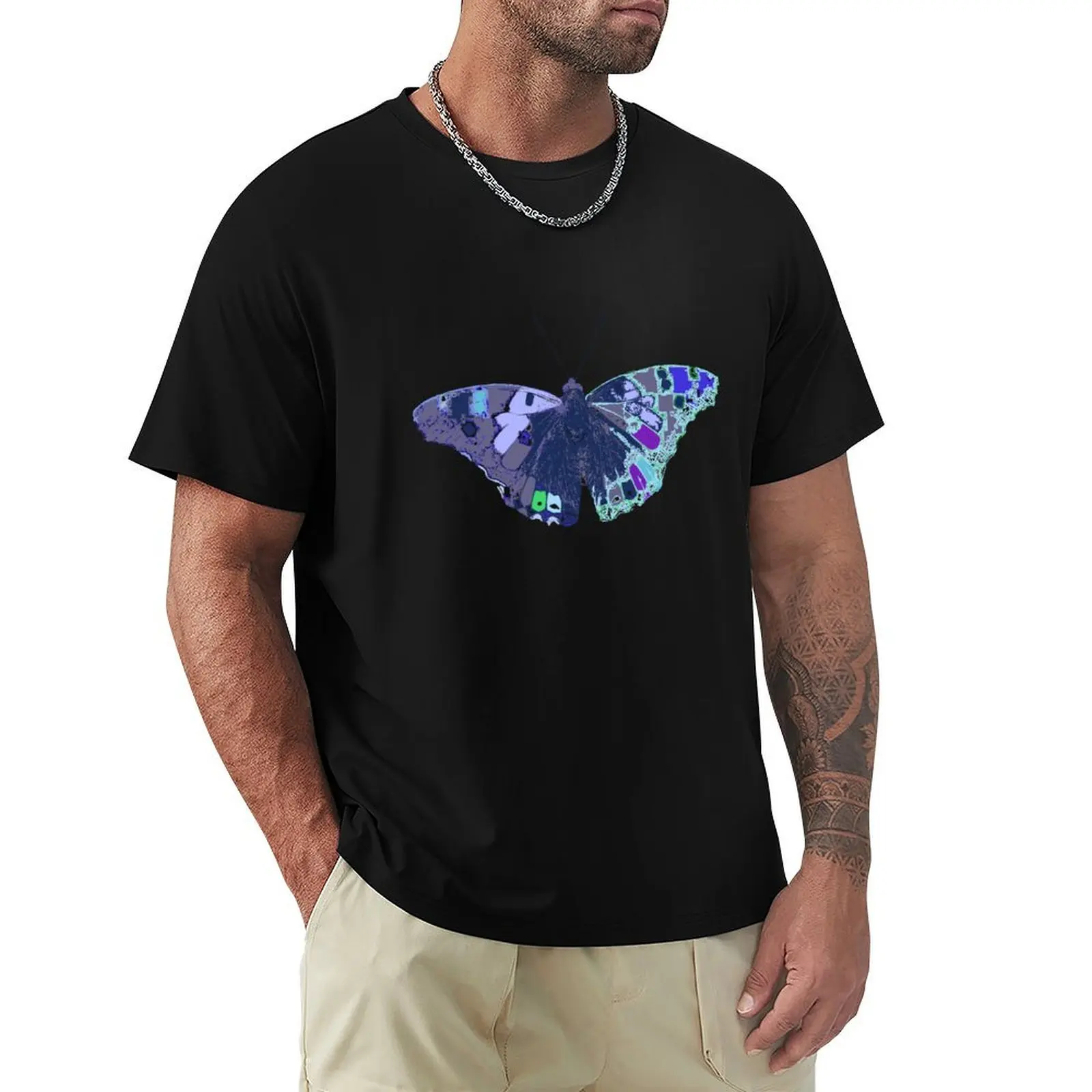 Kitschy Pop Art Butterfly T-Shirt anime cotton graphic tees sweat cute tops compression shirt men