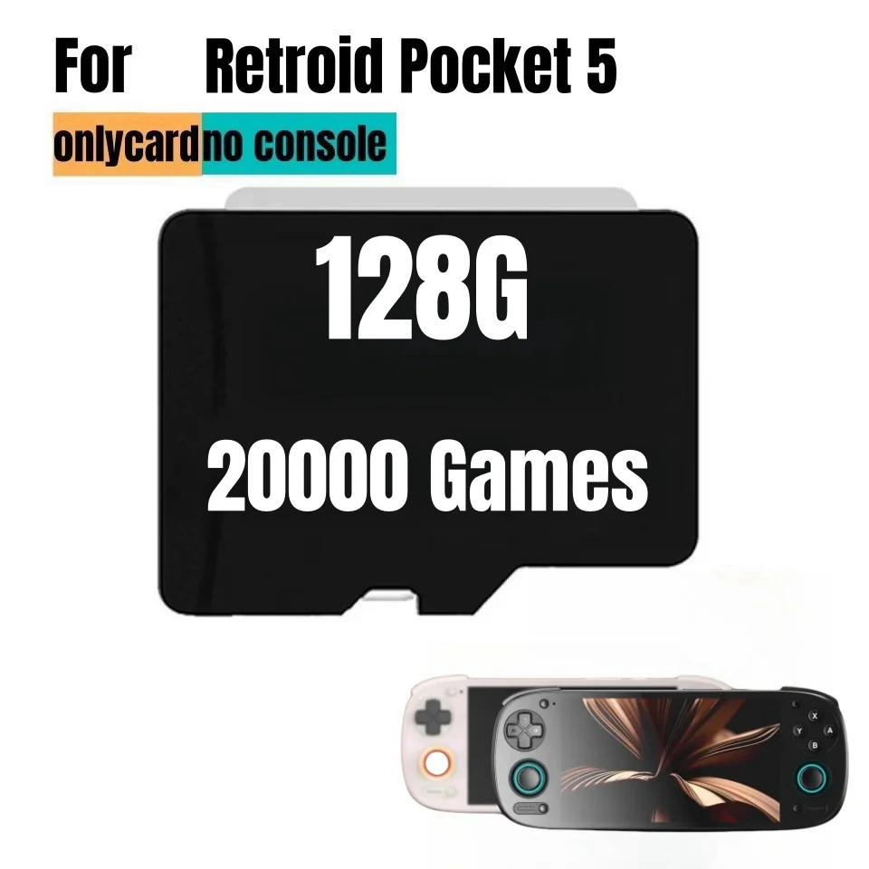 Retroid Pocket 5 Memory Card TF Card for Rp5 Popular Classic Retro Game PSP PS2 3DS Android Portable Handheld 512G Sd Card