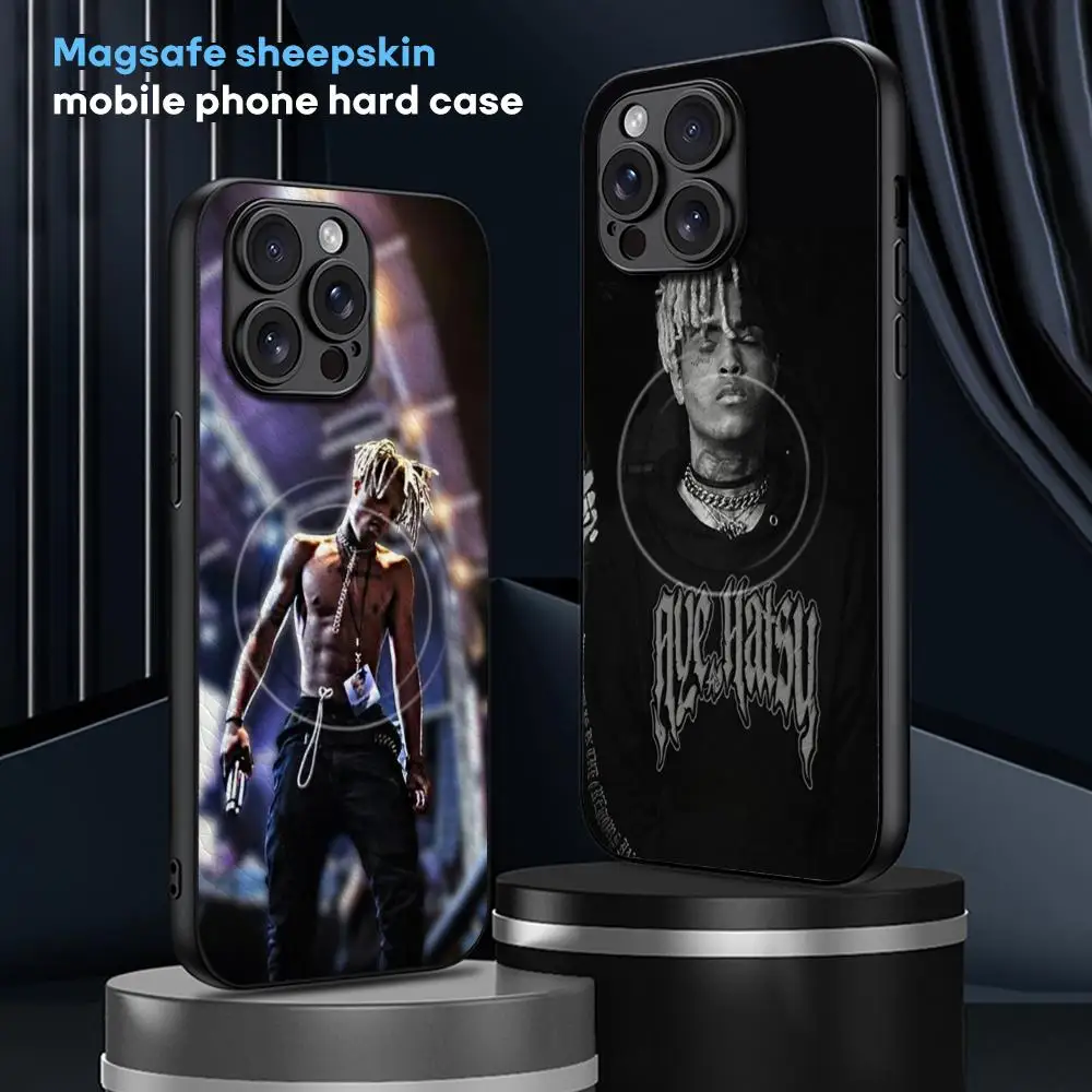 Hot X-XX-X T-Tenta-cionS rap Phone Case For iPhone 16 15 14 13 12 11 Plus Pro Max  High-end Luxury Magsafe Sheepskin