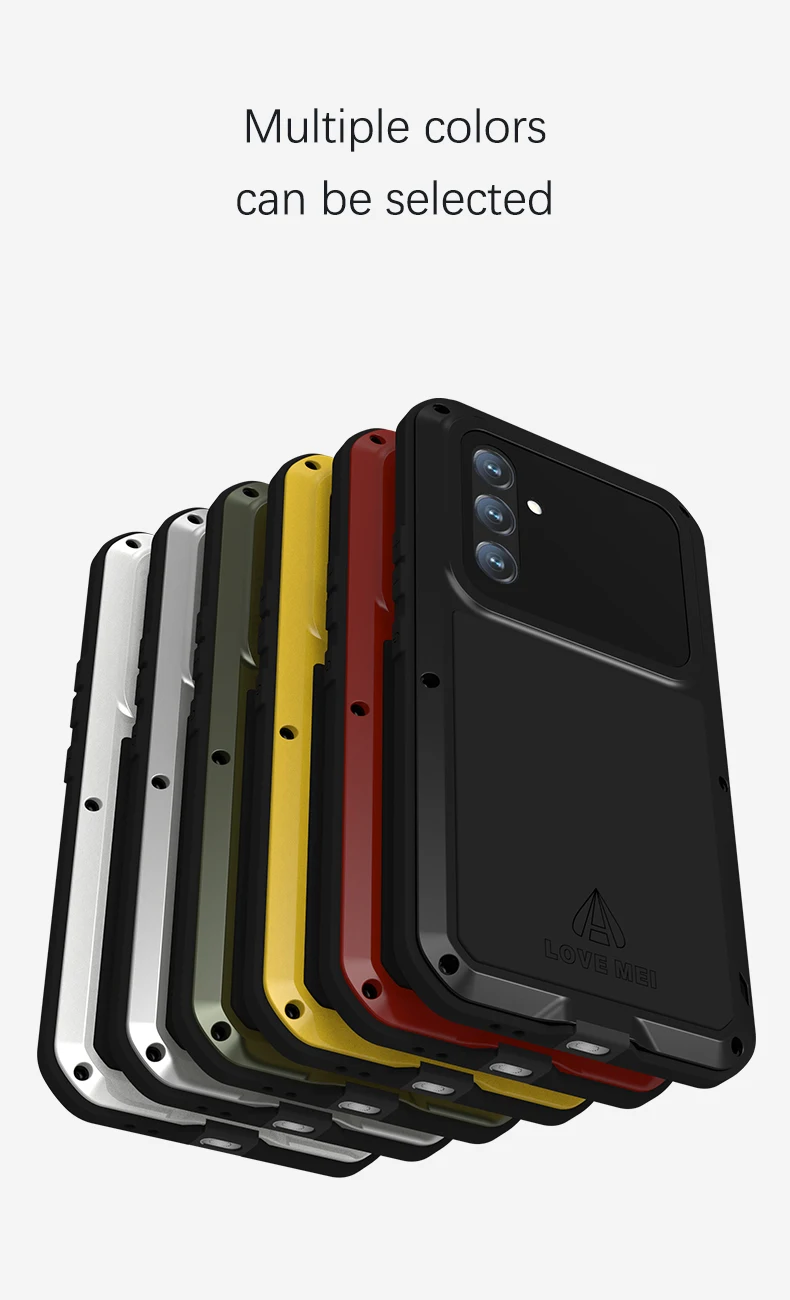 Original LOVE MEI Powerful Case For Samsung Galaxy A34 A54 Metal Armor Shock Dirt Proof Water Cases For Galaxy A54 A34