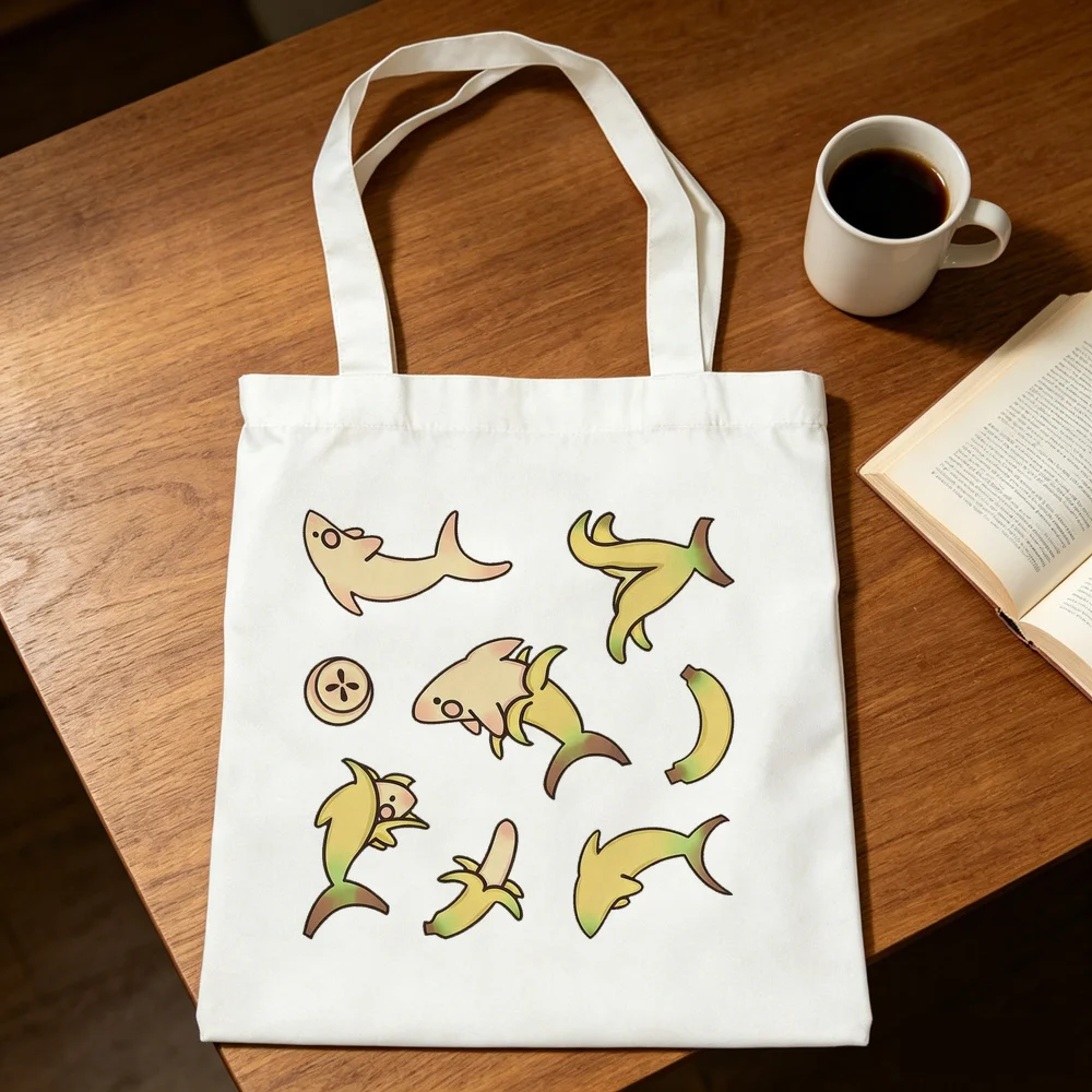 Banana Fish tote bag einkaufstasche reusable bolsas de tela personnalisable grocery femme