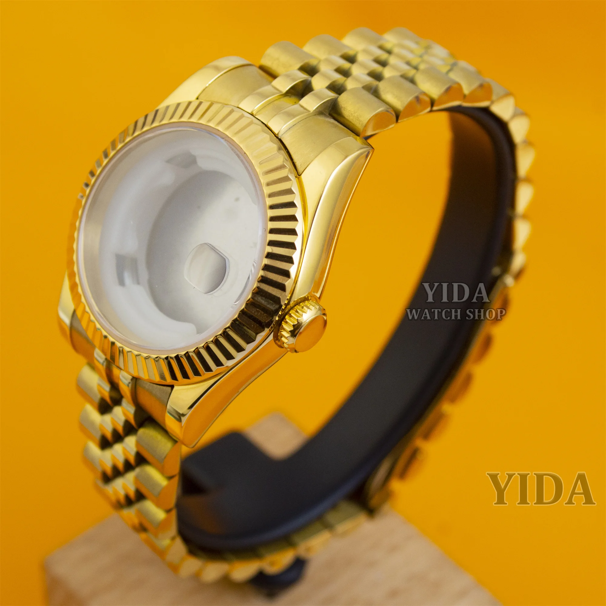 

NH05 NH06 Case 904 Stainless Steel Strap Sapphire Glass 33MM Watch Case For DATEJUST NH05 NH06 Automatic Movement Watch Parts