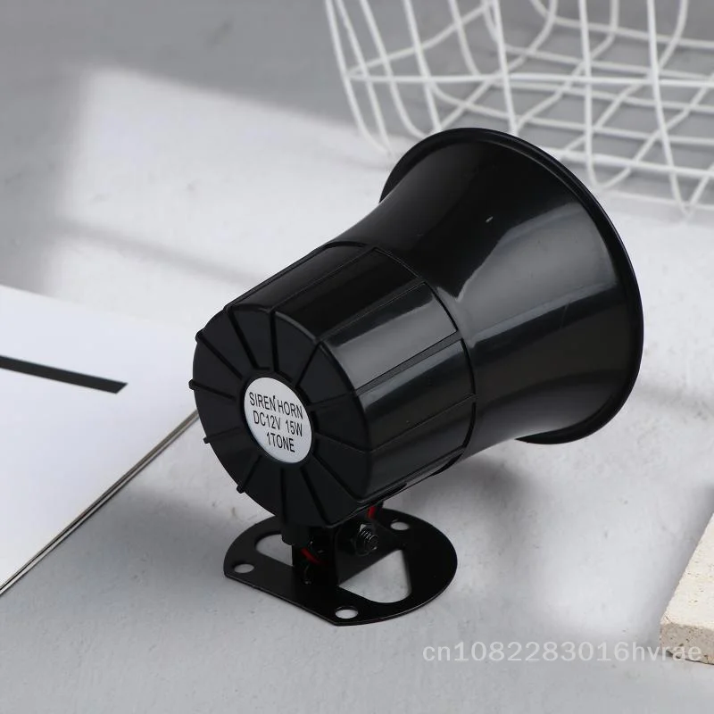 🚨 | صفارة إنذار مضادة للسرقة متوافقة مع مضيف ES-626 - بوق إنذار أمان خارجي عالي الديسيبل تيار مستمر 12 فولت للداخلية/الخارجية #5