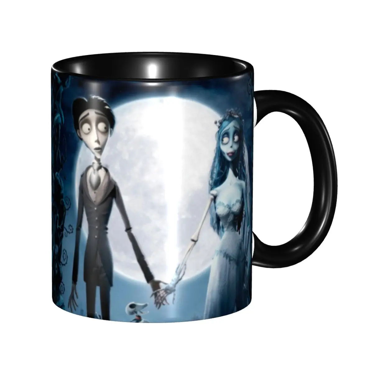 Taza Personalizada de Cerámica de La Novia Cadáver Victor, DIY, Halloween, Terror, Película de Terror, para Leche, Té, Café