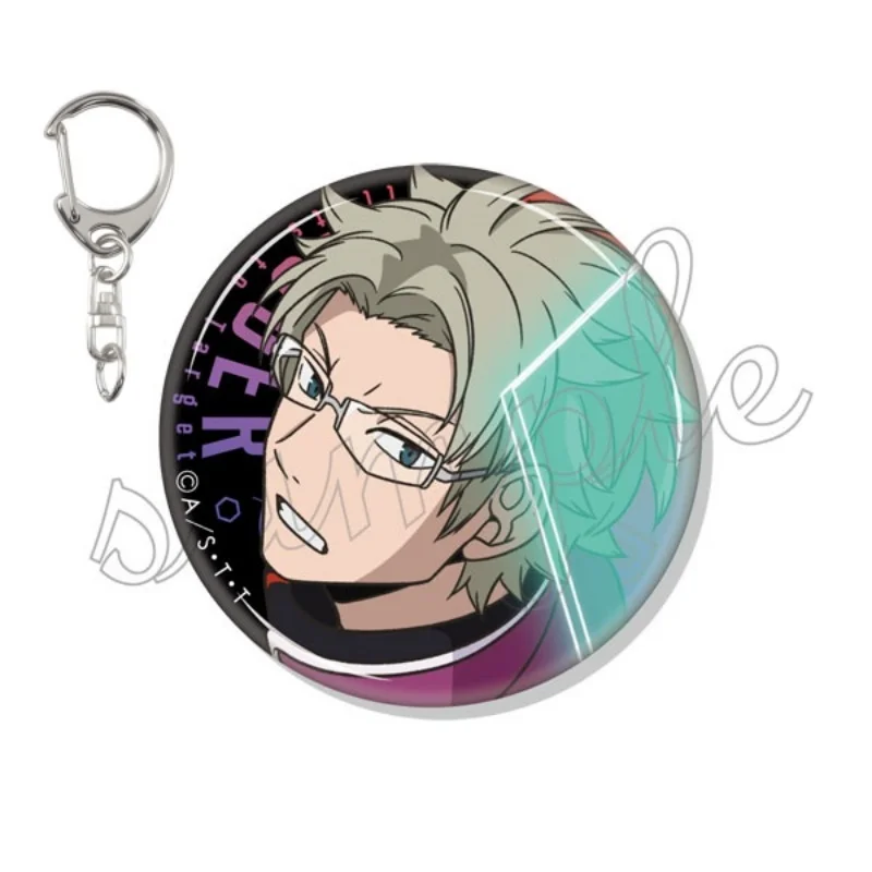 Anime World Trigger Keychain Kuga Yuma/Ken Satori circle Acrylic pendant Keychain Christmas Gifts 6CM Car-mounted Backpack charm