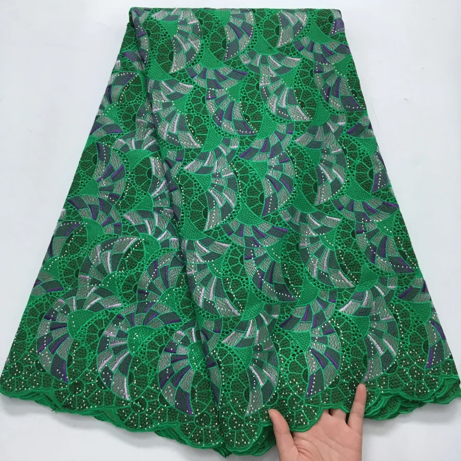 

Нигерийская швейцарская вуаль, кружевная ткань, 2021, высококачественные хлопковые кружева с отверстиями в Швейцарии, африканская сухая кружевная ткань, камни для вечеринки