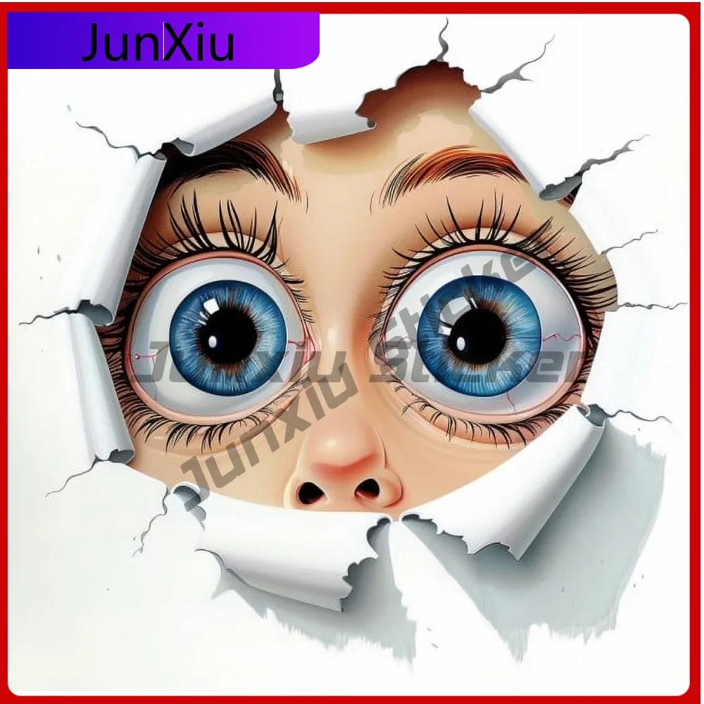 

Peeking Passenger Sticker. Featuring Retro Car Laptop Window Bumper Waterproof Vinyl Decal Decoration Cool Vintage Cute Cool