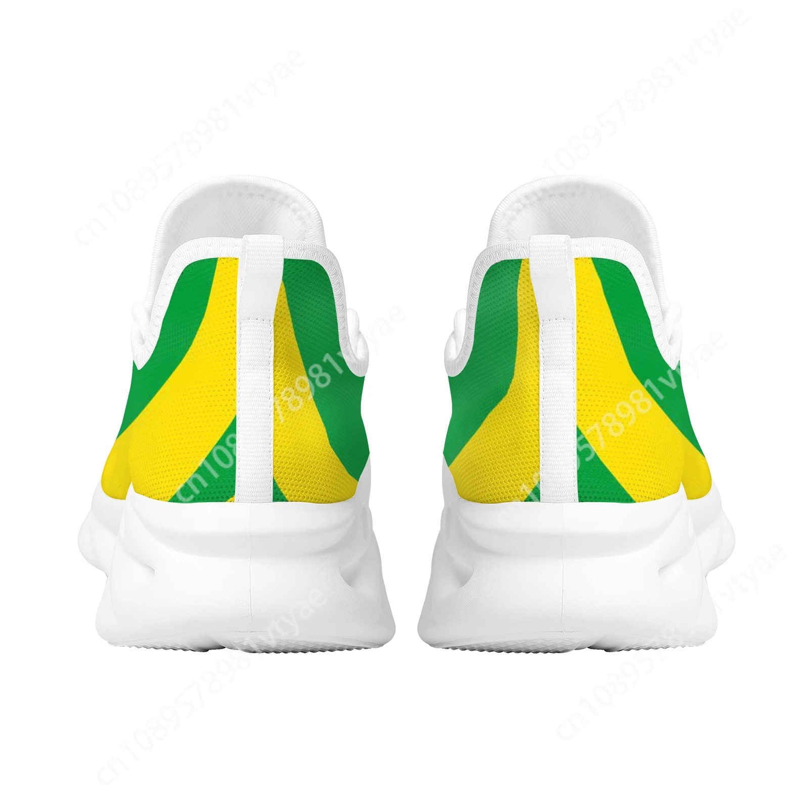 Zapatos de plataforma con estampado de bandera de Brasil para Mujer, zapatillas con cordones, alta calidad, usable, antideslizante, Zapatos para caminar al aire libre