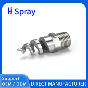 Huajue High-Power Jet Pool Blower Radiator High Flow Angle 2 Inch 90° BSPT External Thread Stainless Steel Spiral Nozzle