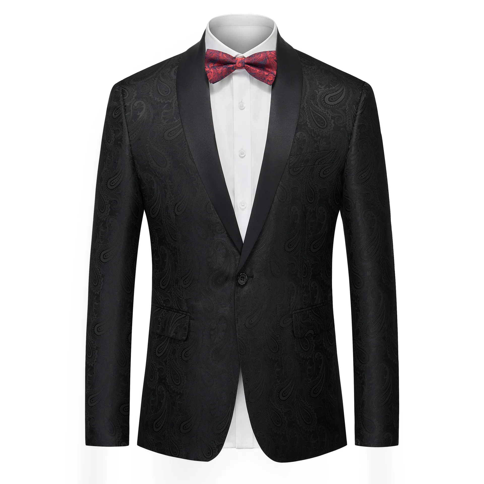 J101 Men\'s jacquard dress foreign trade fashion suit jacket