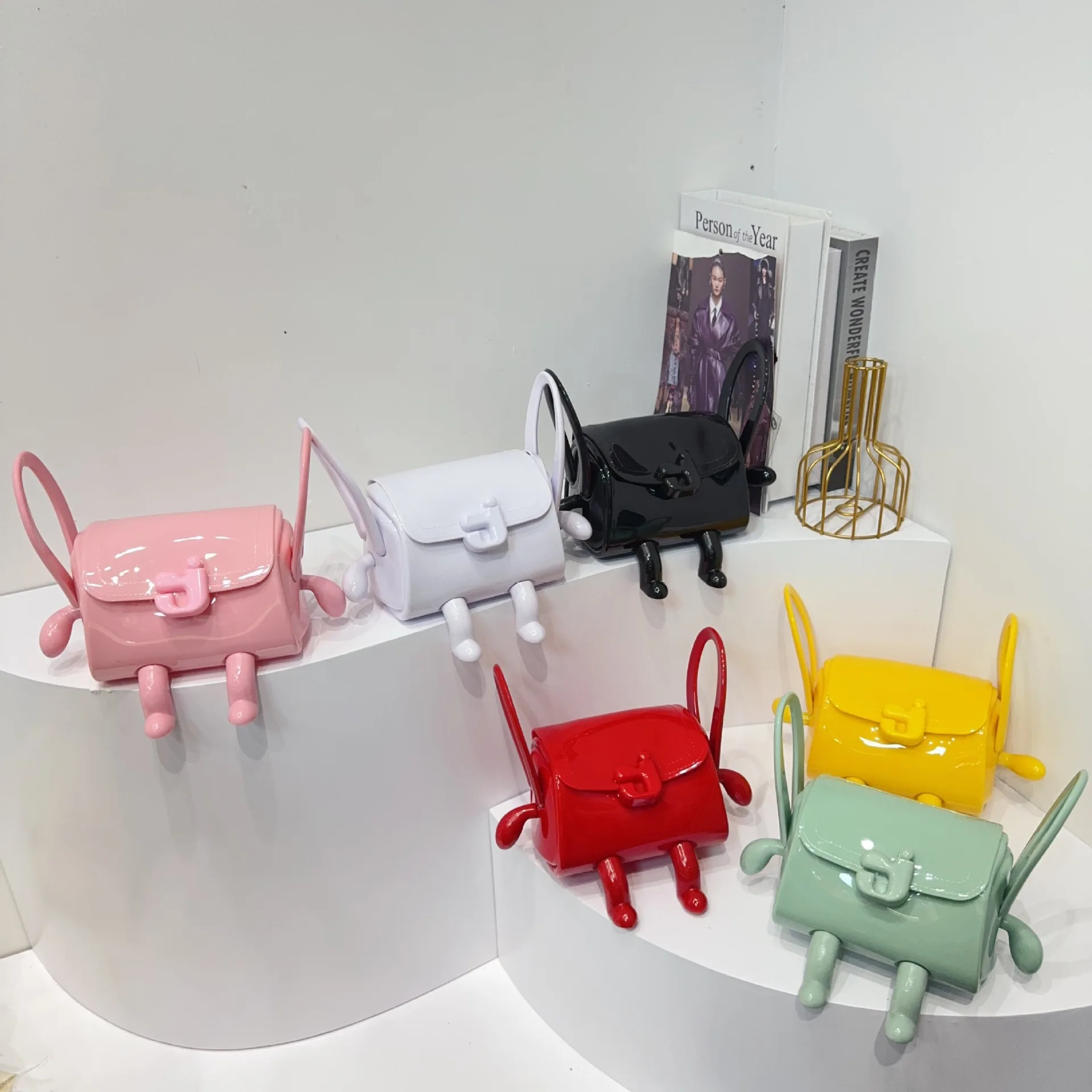 

Parent-child Jelly Bag 2025 New Adult Kids Fashion Versatile Crossbody Bag Mini Cute Doll Toy Bag Phone Bag Zero Wallet Handbag