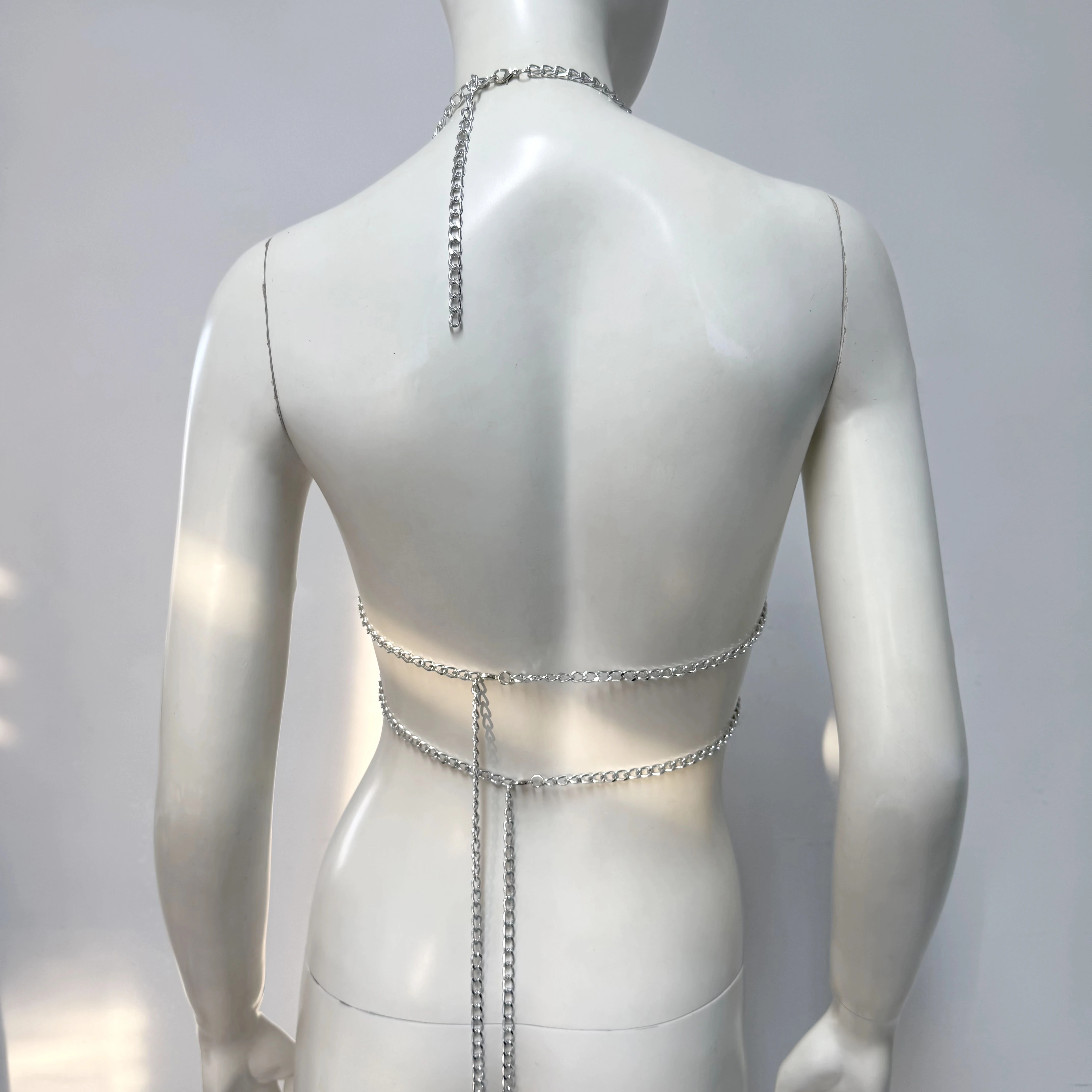 Débardeur Sexy pour femmes, col en V, dos nu, transparent, paillettes creuses, pompon, col licou, Camisole, Festival Rave, haut court, été