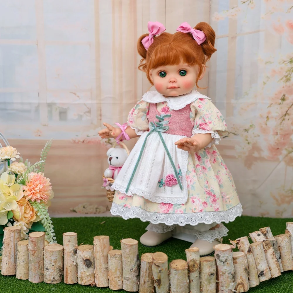 Muñeca Reborn realista de Cloveray de 18 pulgadas, muñeca de vinilo de estilo Retro Rural Kawaii hecha a mano, juguete de imagen de alta calidad, regalo para chico y niña