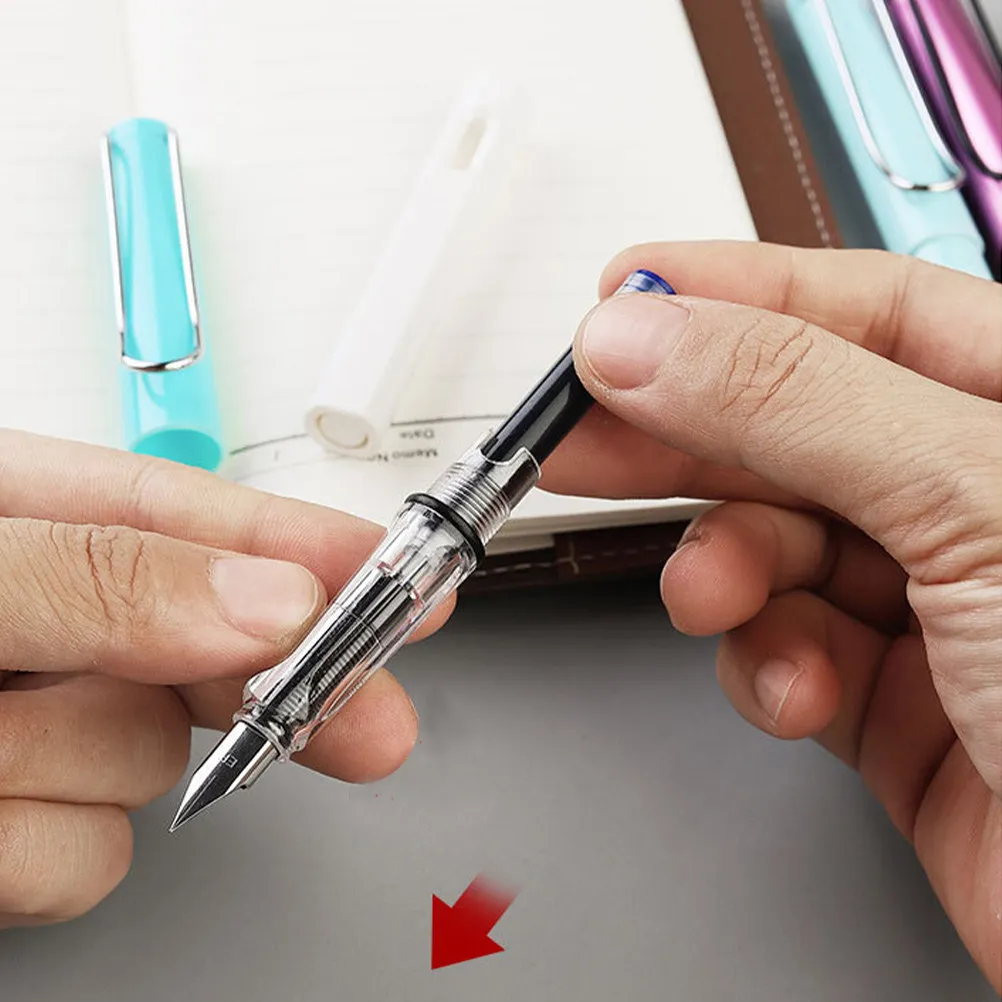 

4 упаковки универсальных чернил для перьевых ручек для студентов и профессионалов, эргономичный дизайн, защита от протекания, простая установка, портативность