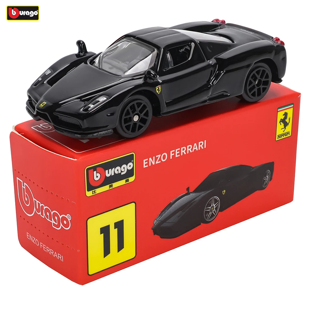 Bburago1:64 Ferrari series Ferrari ENZO Model Small Collection Car Alloy Model Toy Gift Scene Decoration Classic and Exquisite