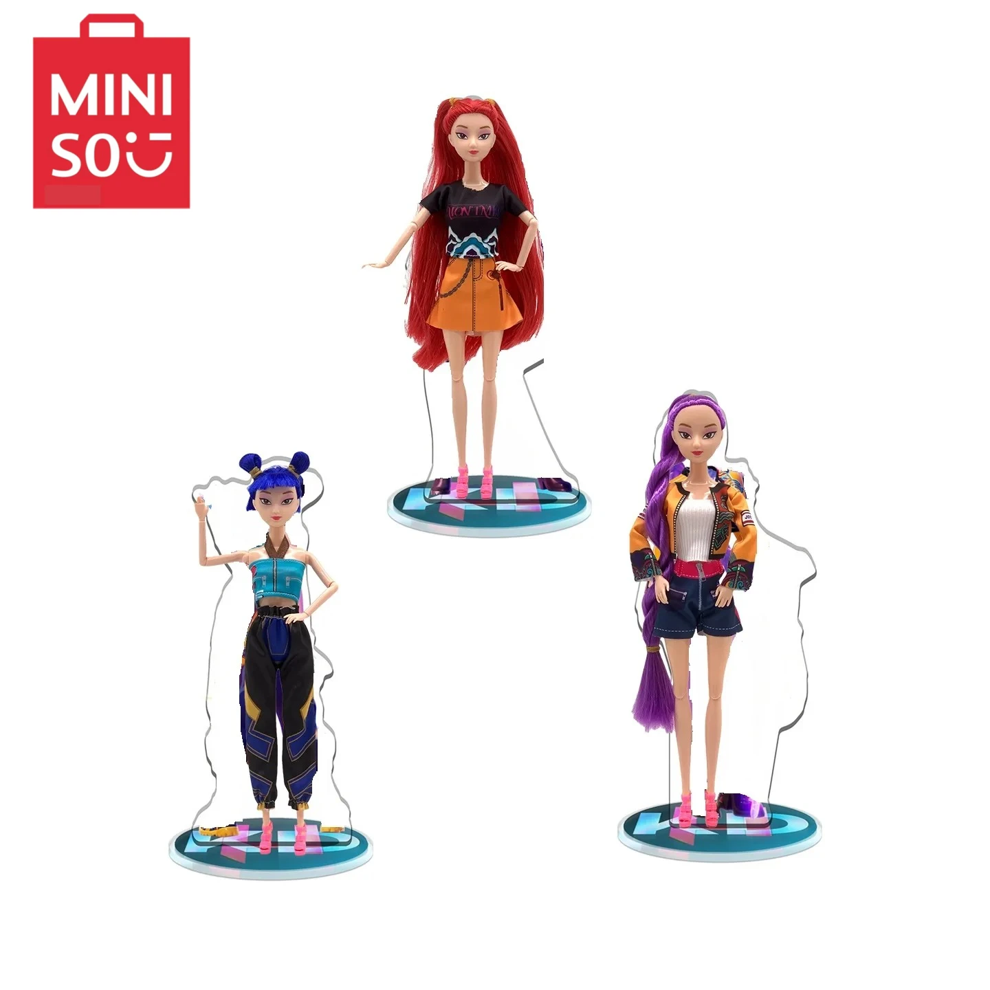 

2025 New Products in Stock KPop Demon Hunters HUNTR/X Members Movable Joints Human Figures Room Decorations.