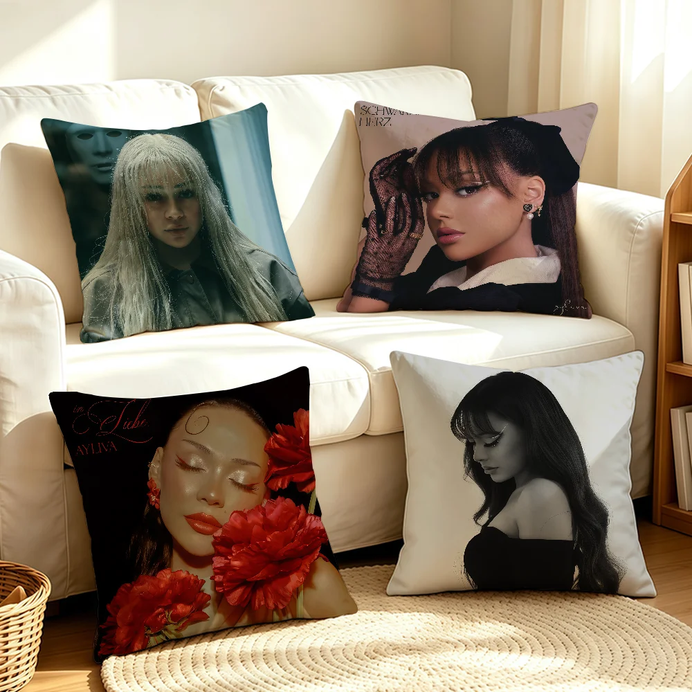 Singer A-Ayliva Renn cushion cover Soft Smooth Hidden Zipper Washable Decorative Couch Bedroom Office Housewarming Gift