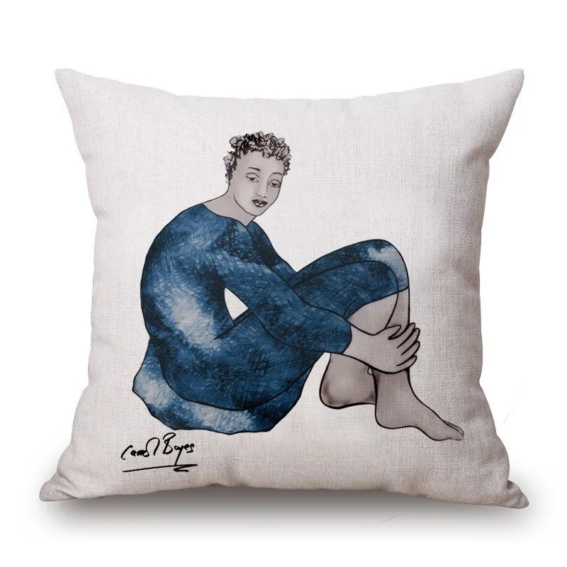 Funda de cojín con estampado de Carrol Boyes para niños, cubierta de almohada decorativa para sala de estar, dormitorio