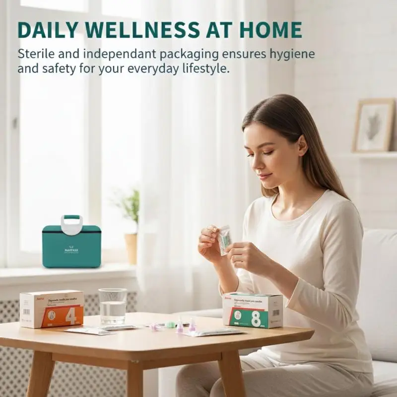 

Иглы для инъекций инсулина высокой точности - 100 шт., смешанные размеры (0,23 мм/0,25 мм) для безопасных и стерильных медицинских картриджей