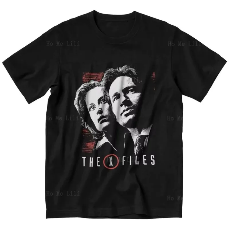 T-shirt Vintage The X Files à manches courtes en coton, vêtements de film The Truth Is Out There, t-shirts à la mode Streetwear