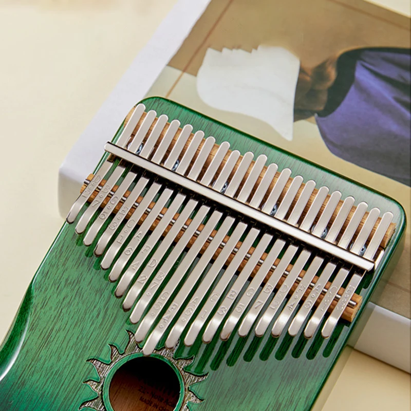 Acacia Wood Kalimba 17 21 Key C Tone Finger Piano with Accessories Beginner Calimba Thumb Piano Keyboard Musical Instrument Gift