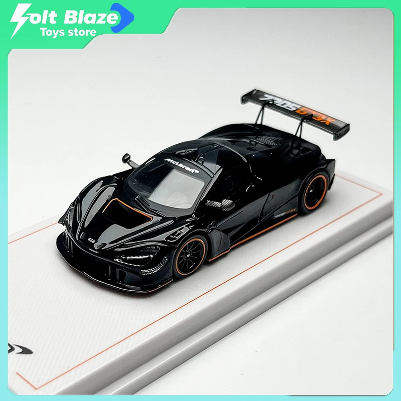 

CM Модель 1/64 McLaren 720S GT3X Суперкар, литая под давлением Коллекционная модель автомобиля, коллекция модели автомобилей из сплава, подарок на день рождения для мальчика