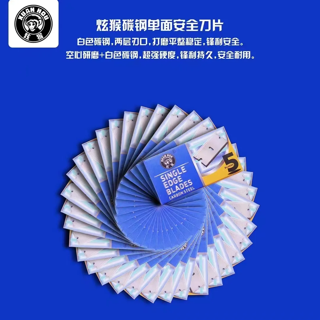 100pcs XuanHou Single Edge Blades For Phones Disassemble Repair Glue Remove Knife Stainless Steel Straight Blades