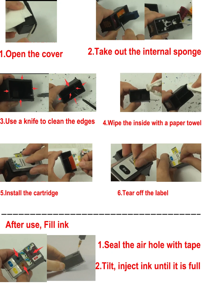 Einkshop PG512 CL513 512XL 513XL for Canon pg 512 cl 513 Pixma mp230 mp250 MP240 MP270 printer Smart Ink Cartridge Refill Kit