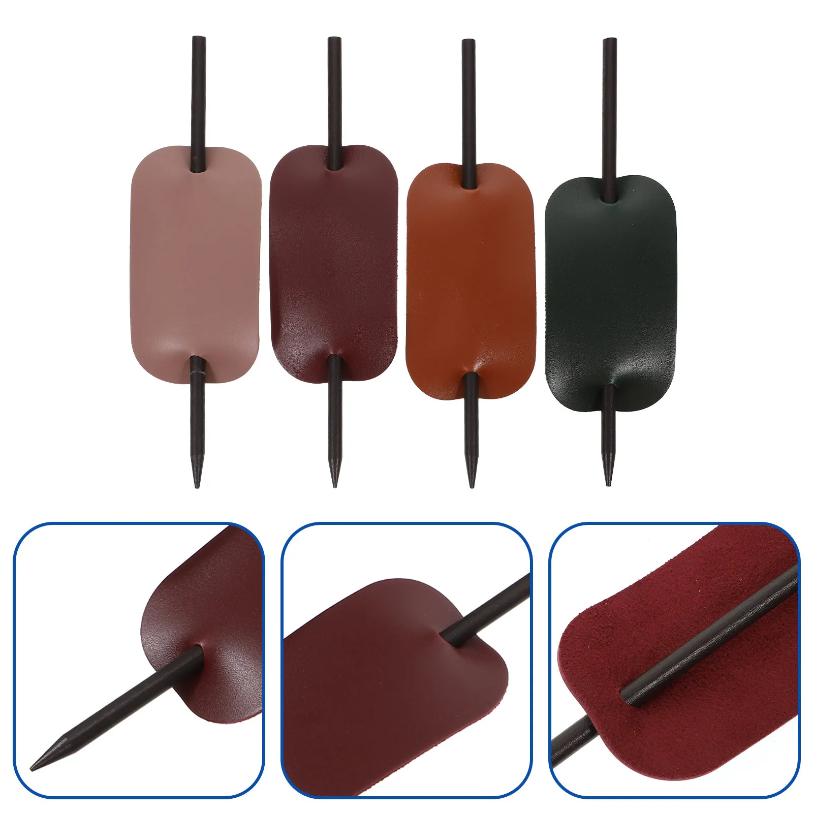 4Pcs Hairpin Wooden Bun Hair Stick for Women Elegant Hair Styling Clip Lightweight Comfortable Daily Wear Party Wedding