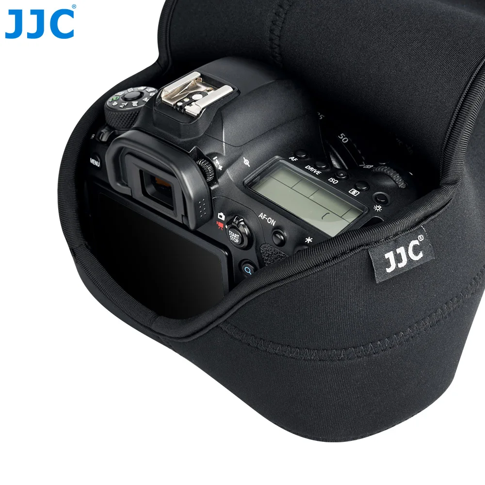 JJC DSLR etui na aparat neoprenowy pokrowiec na aparat 15x11.5x2 0cm/5.9x4.5x7.8 cala do Canon 5D 6D 7D Nikon D750 Panasonic S1 S1R