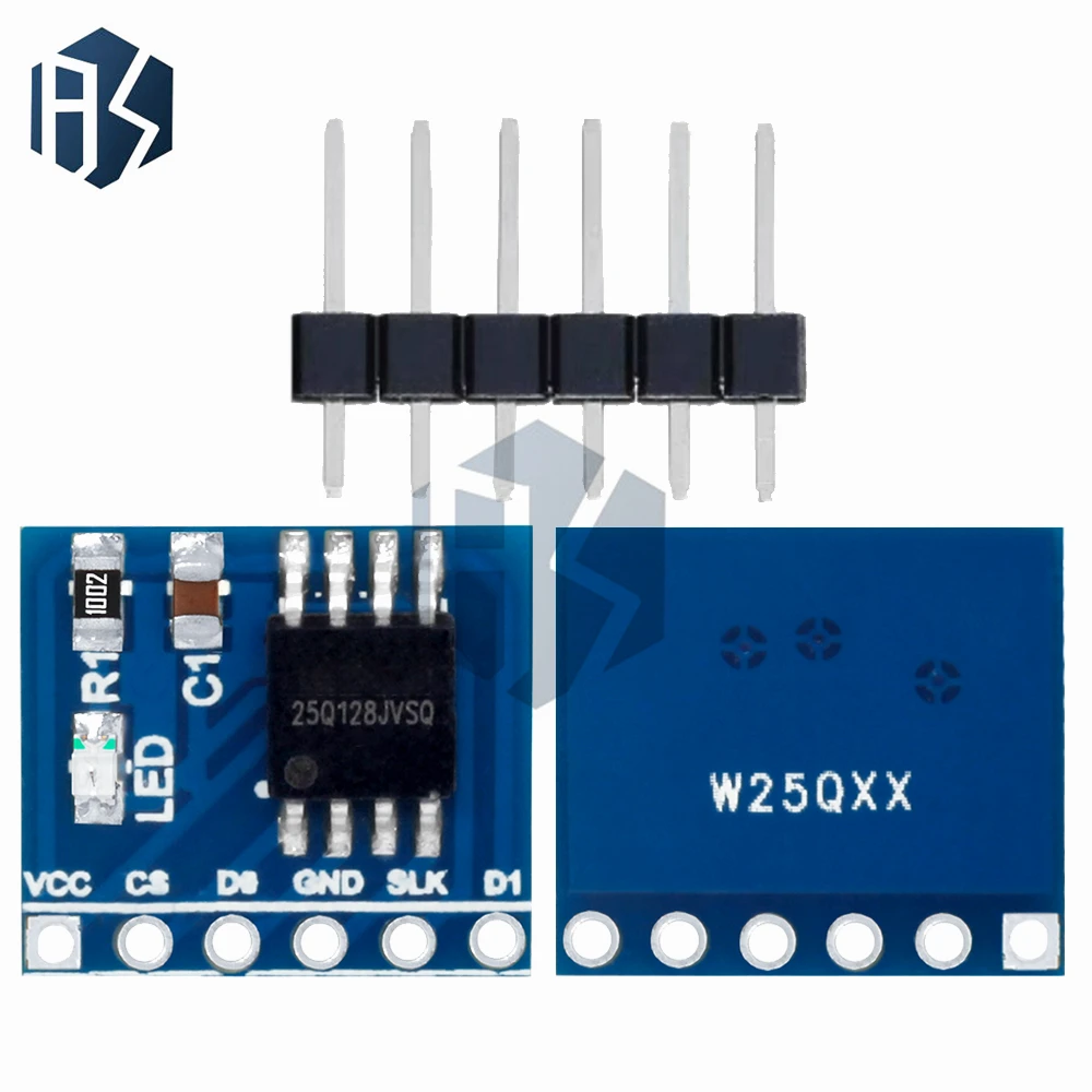 W25Q128 128Mbit 8MByte FLASH NorFlash Module de stockage Interface SPI Module BV FV pour STM32
