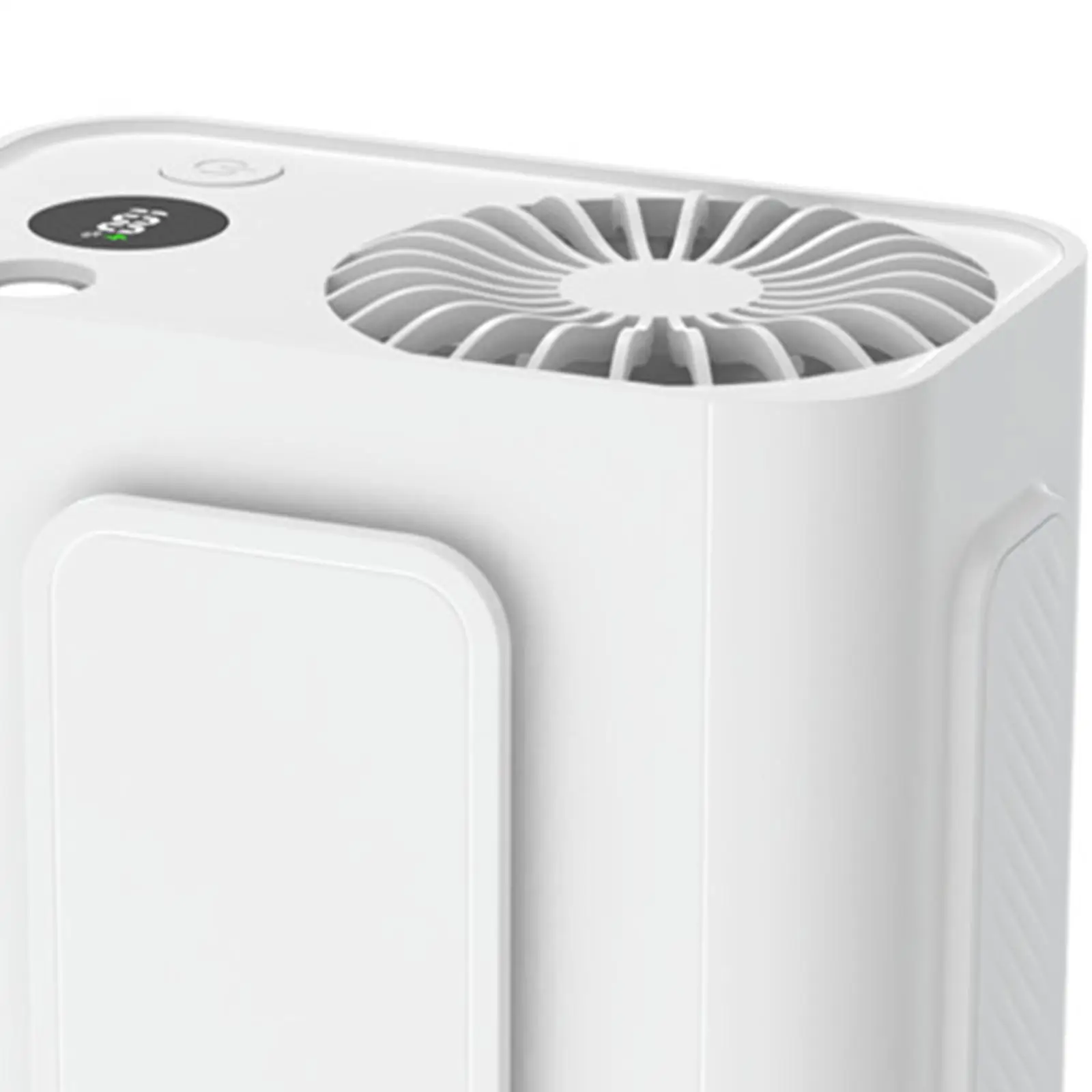 Ventilador portátil com lanterna, ventilador de mesa leve Wearable