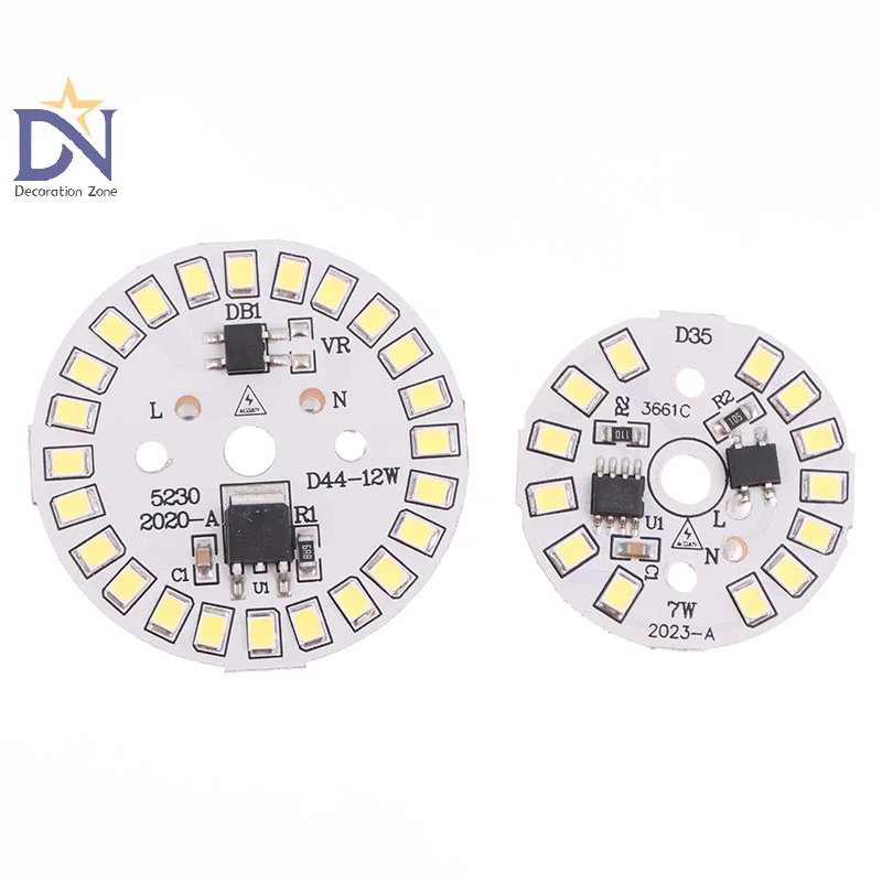 Placa SMD Placa Circular Módulo Fonte de Luz, Downlight Chip Spotlight, Lâmpada LED Patch, 220V AC