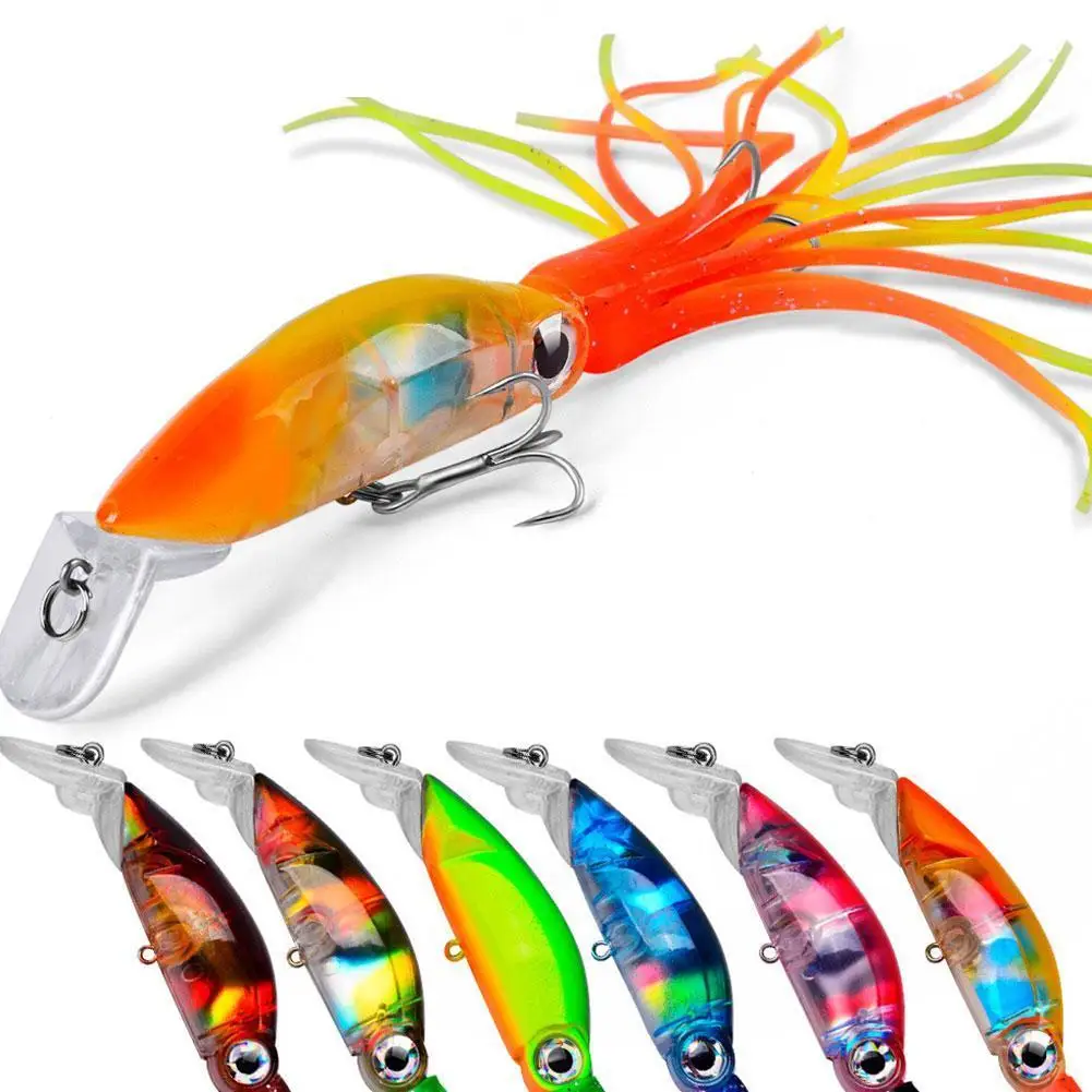 

1Pc Crankbait Fishing Lure 17.5cm / 6.83" Compound Glitter Whisker Hook Rotary Fish Simulation Bait Anti-hanging Bottom set