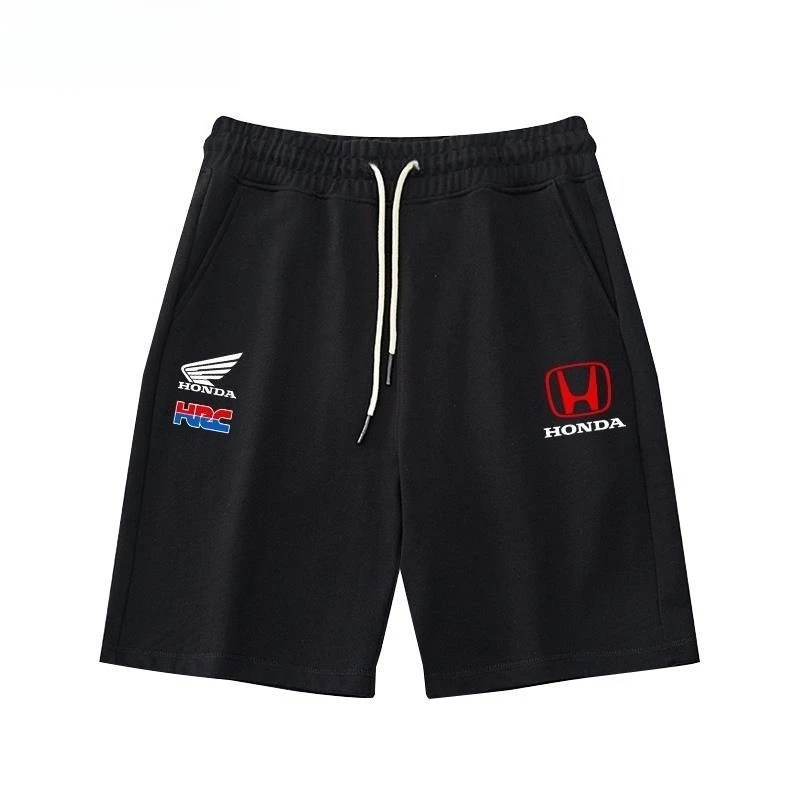 Pantalones cortos Honda para hombre y mujer, pantalones cortos para entusiastas de la motocicleta HRC, novedad de verano, pantalones deportivos informales para bicicleta, pantalones deportivos