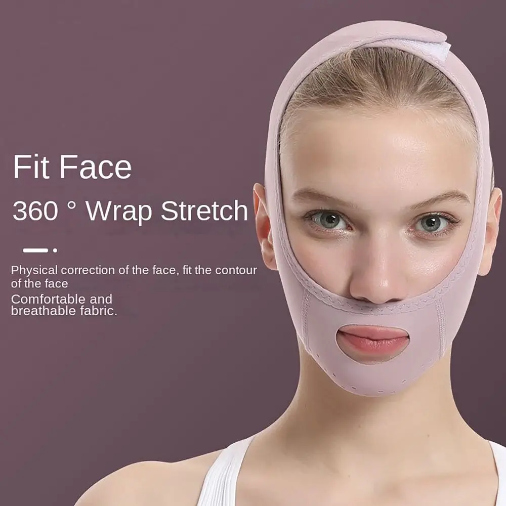 Reusable Jaw Exerciser V-Line Mask V Shaped Face Slimming Lifting Face Slimming Bandage Chin Strap For Woman Sleeping