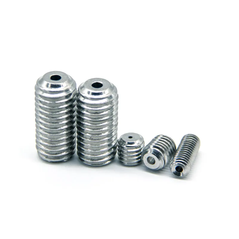 A2 Stainless Steel DIN913 Hexagon Socket Flat End Set Screws Headless Grub Screws Metric M3-M6