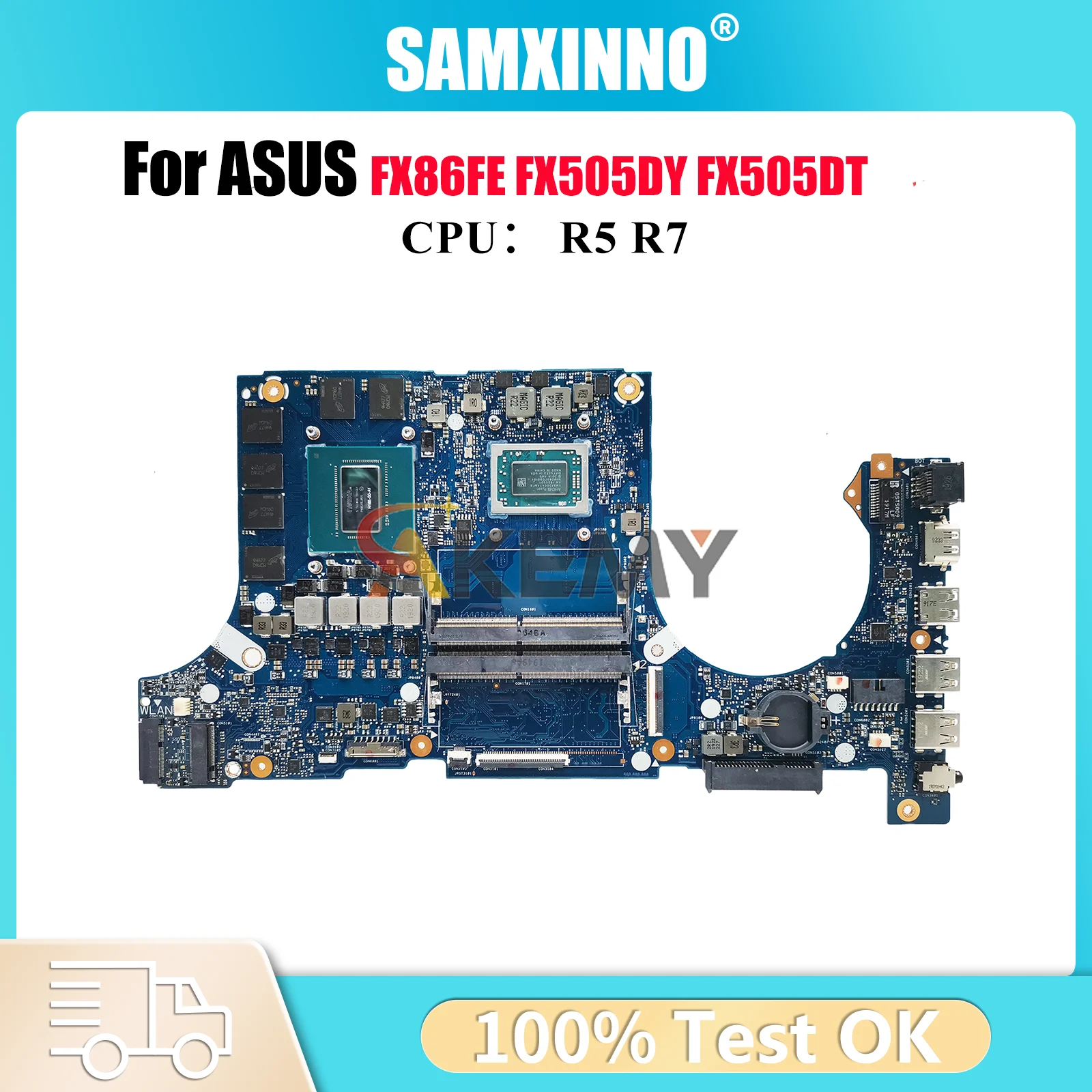 

FX505DU Laptop Motherboard For ASUS TUF Gaming FX86FD FX505GM FX505GV FX505GU FX86FE FX505 Notebook Mainboard With R5 R7 CPU stk