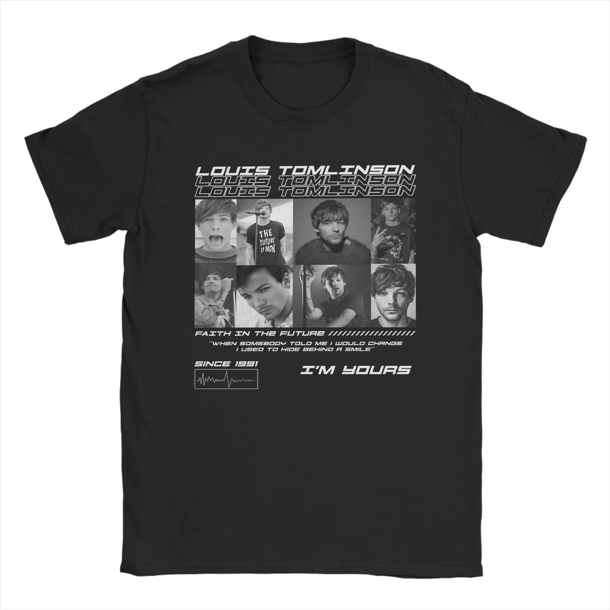 

Louis Tomlinsons Men Women T Shirts I'm Yours Fun Tees Short Sleeve Crew Neck T-Shirt Cotton Big Size Clothes